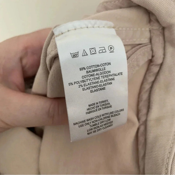 Free People  Light Pink Cotton Denim Stretch Mini Skirt 10 - Picture 3 of 8